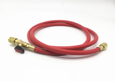 China R410A Flexible Refrigerant Charging Hose With Ball Valve For Air Condition for sale