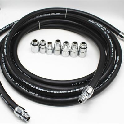 China Nitrile Soft Wall Fuel Dispensing Hose With Built In Static Wire For Gasoline for sale