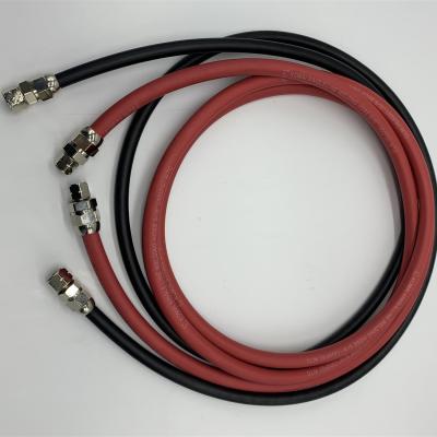 China Red And Black Pressure Pot Fluid Rubber Air Hose For Paint With Length 6ft 12ft 25ft 50ft for sale