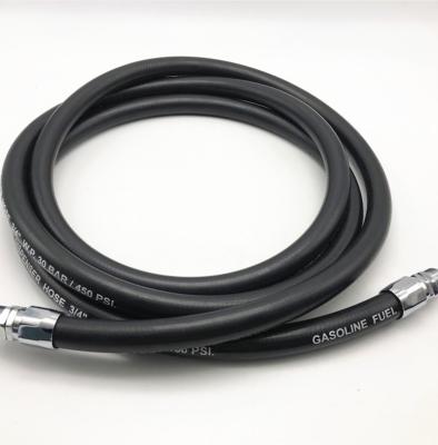 China 3/4 Inch Soft Gas Station Wire Braided Flexible Hose Pipe NBR Antistatic Hose for sale