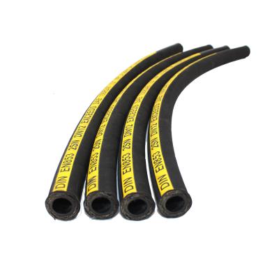 China EN853 Machinery Steel 275bar Wire Reinforced Rubber Hose for sale