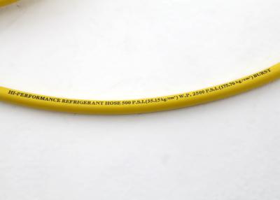 China Manguera del espiral de la fibra de poliéster, mangueras del refrigerante de la chaqueta amarilla en venta