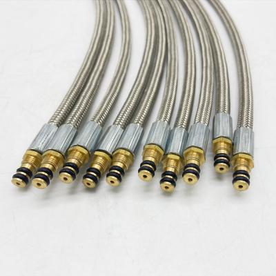 China Stainless Steel Wire Braided Rubber Gas Hose For Outdoor Camping Stove for sale