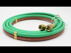 Fire Retardant Grade T Twin Welding Hose Passion I.D 1/4‘‘ W.P 300Psi for Oxy/fuel