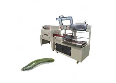 China Industrial Heat Tunnel Shrink Wrapping Machine for Cucumber High Speed for sale