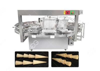 China Stainless Steel Waffle Ice Cream Cone Baking Machine Electric/Gas Heating for sale