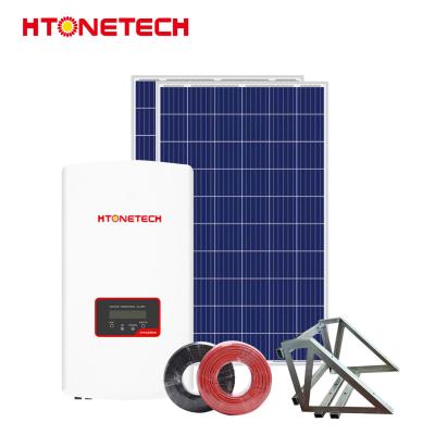 China 3Kw 5Kw On Grid Solar Rooftop System Complete 200kw Solar System for sale