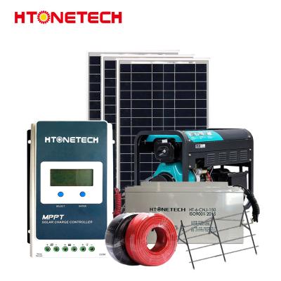 China 50KW PV Sistemas de Energia Solar 44KW Half Cut Mono Solar Panel Motor Gerador Diesel à venda