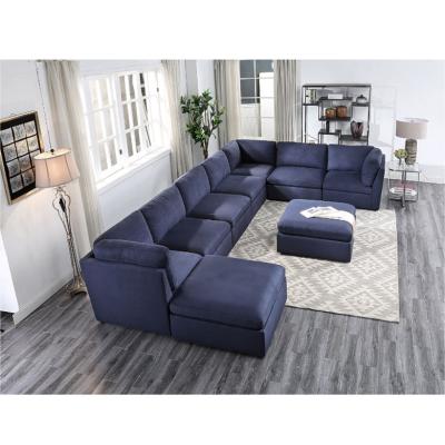 China Practical Antiwear Modern Modular Sofa , Foldable Sectional Couch With Chaise for sale