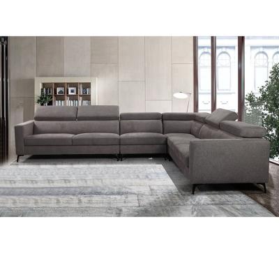 China Wholesale OEM/ODM European style furniture living room sofa Modern sectional L shape corner sofa reclining sofa for sale