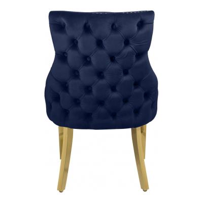 China Dongguan Tianhang Furniture Factory direct chair dining room velvet fabric metal leg can be customized chair dining for sale