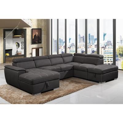 Chine 2023 Hot selling living room sofas big corner sectional sofa with chaise lounge sleeping multi-function sofa bed à vendre