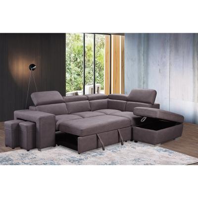China 2023 best selling sofa good quality furniture living room function sofas with pulled out bed and ottoman Custom sofa bed for sale