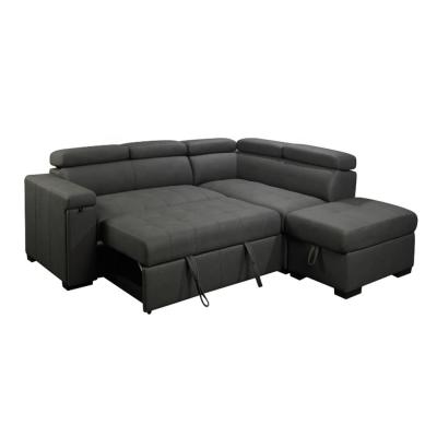 中国 OEM/ODM Furniture Factory latest design for three people sitting living room sofa round armrest sofa bed with cup holder 販売のため