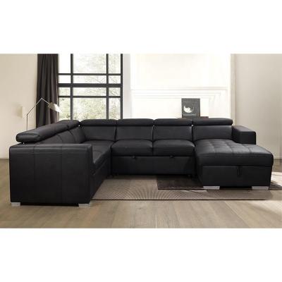 China Latest home living room furniture modern design u shaped sectional sofa modular en venta