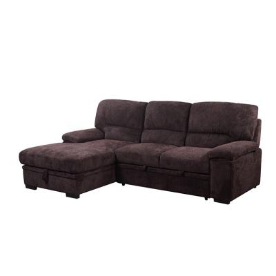 China Top grade various color available L-shaped sofa bed living room 2P with  Extendable bed sofa couch living room sofa sect for sale