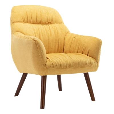 China China Furniture Wholesale Price Wood Frames Armchair Modern Fabric Leisure Chair Solid Wood Legs Accent Chair Furniture à venda