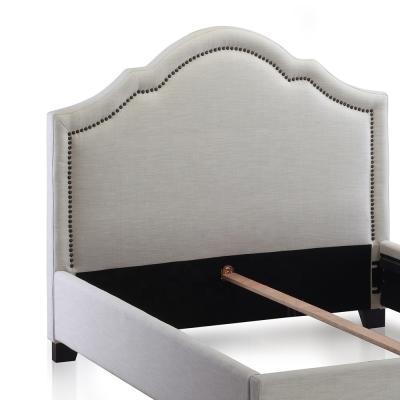 China Cama de plataforma práctica de la reina del hotel, cama de madera del tamaño multiusos de la reina en venta