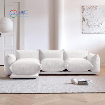 China ODM Fabric Furniture Soft Modern Design Corner L Shape Couches Sectional Sofa Modular Living Room Sofas à venda