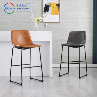 China Factory Direct Sale Home Furniture Kitchen Counter Swivel Bar Stool Leather Chairs For Living Room en venta