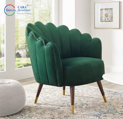 中国 Factory Price Hotel Furniture Nordic Style Green Fabric Luxury Chair For Living Room For Sale 販売のため