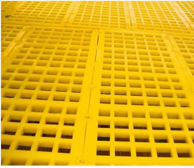 China Press Bar Connection Polyurethane Modular Screen Panel For Dewatering Screen Panel for sale