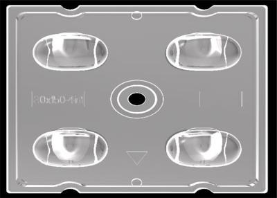 China ângulo de feixe do grau da lente 50*150 da luz de rua do diodo emissor de luz da disposição 2x2 com o diodo emissor de luz do Cree XTE à venda