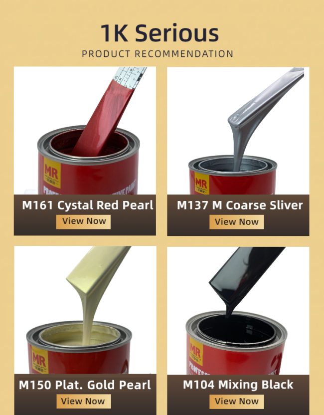 China Automotive Paints 1K Transparent Iron Red Liquid Paint 1