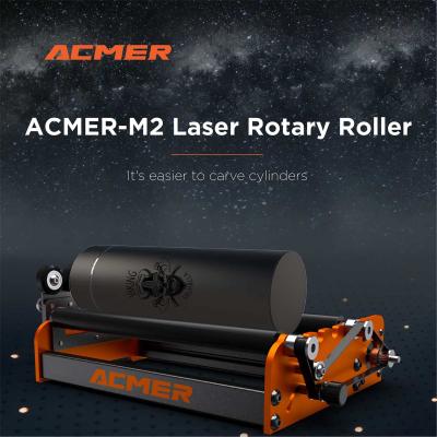 China Acmer M2 Laser Engraver Rotary Roller Y Axis Rotary 360 Degree Roller Laser Graveur for sale