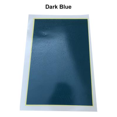 China Dark Blue Laser Marking Paper Heat Resistant Laser Engraving Paper 10PCS for sale