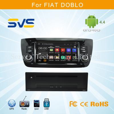 China Android 4.4 car dvd player with GPS for FIAT DOBLO with 6.1 inch touch screen double din for sale