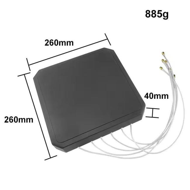 Panel Antenna Outdoor Waterproof 6 Band 26cm 17dBi MIMO Directional Antenna for Drone System