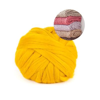 China Lana merina texturizada Chunky Twist Yarn del hilado del punto del brazo de mano en venta