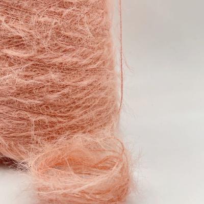 China ready to ship big discount 1.3cm 2cm 100% nylon mink hair machine knitting yarn à venda