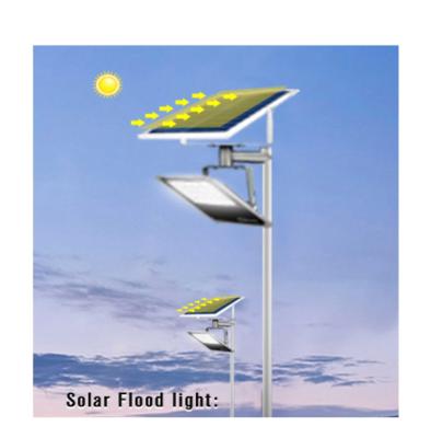 China Waterproof Solar 100W LED Flood Light With Solar Panel Durable Multipurpose for sale