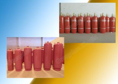 China Fm200 presión de funcionamiento roja del cilindro de los envases 90L Fm200 5.6Mpa en venta