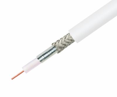 China RoHS PE Insulated 30V 75ohm Flexible Coaxial Cable , RG59 RF Coaxial Cable for sale