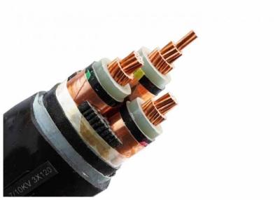 China Cable subterráneo del voltaje medio de AWA 1000mm2, cable de la base XLPE del milivoltio 3 en venta