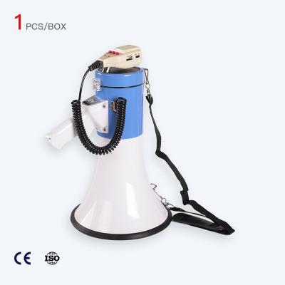 China Alto-falante portátil megafone TF USB azul e branco com microfone sem fio 8X1,5V à venda