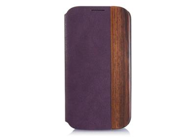 Cina Cassa di legno nera unica del foglio della galassia S4 di Samsung, casi di cuoio del telefono cellulare di vibrazione per la galassia S4 in vendita
