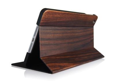 China Tablet Protection Ipad Mini Wooden Case , Smart Ipad Folio Cover For Ipad Mini 1 / 2 for sale