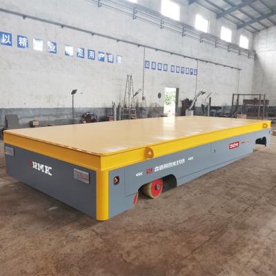 China Electric Remote Control Motorized Transfer Cart 50 Tons Maintenance Free Battery for sale