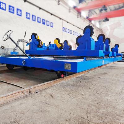 China O veículo Steerable do trole de cobre de transferência da bobina nos trilhos cabografa o trole do poder de 6 toneladas à venda