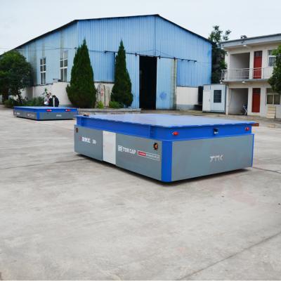China Battery Powered 25 Tons Trackless Transfer Trolley With Hydraulic Lift for sale