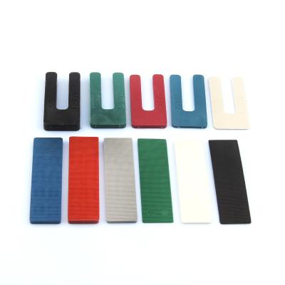 China OEM / ODM Plastic Construction Packers U Type Plastic Building Shims for sale