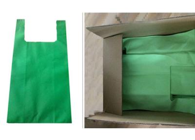 China Green Nonwoven T-Shirt Bag for sale