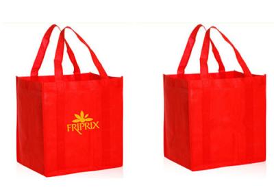 China Red nonwoven shopping bags for sale