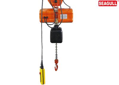 China Dual Speed Electric Chain Hoist Red Color Three Phase Max Capacity 5000kg for sale