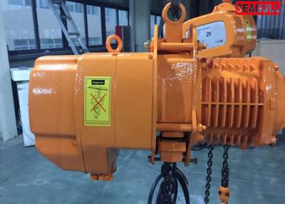 China Fast Speed Heavy Duty Electric Chain Hoist Cap 10 Ton SGW 3 Phase 60hz for sale