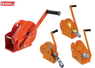China 0.5 Ton Hand Lifting Winch / Manual Trailer Winch With Cable Wire And Hook for sale